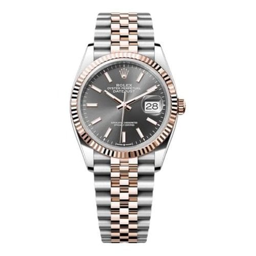 Pre-owned Rolex Datejust Watch In Multicolour