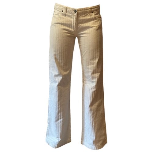 Pre-owned Armani Jeans Bootcut Jeans In White