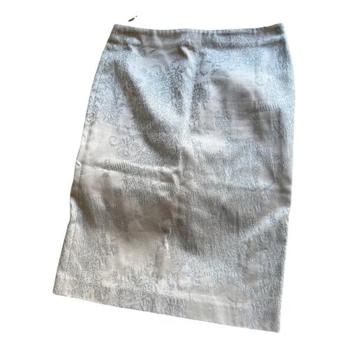 Pre-owned Alexander Mcqueen Mid-length Skirt In Beige