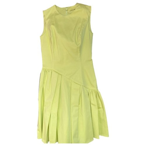 Pre-owned Dior Dress In Yellow