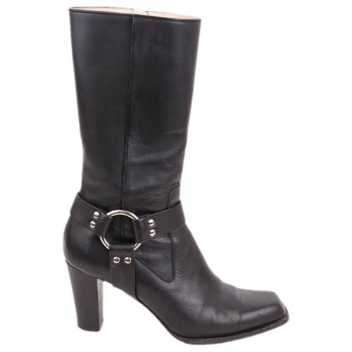 Pre-owned Altuzarra Leather Ankle Boots In Black