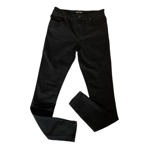 Pre-owned Tom Ford Slim Jeans In Black