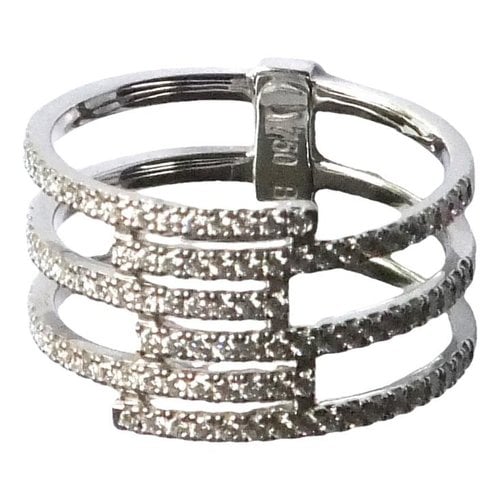 Pre-owned Messika Gatsby White Gold Ring