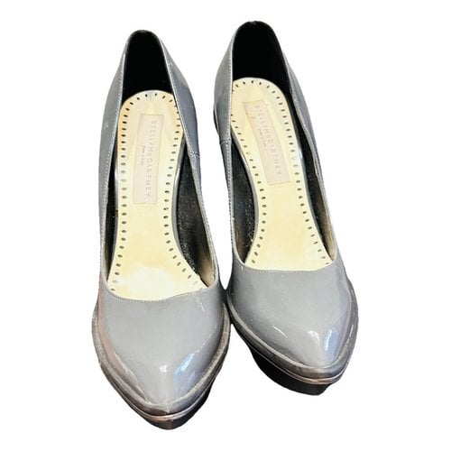 Pre-owned Stella Mccartney Pony-style Calfskin Mules & Clogs In Grey