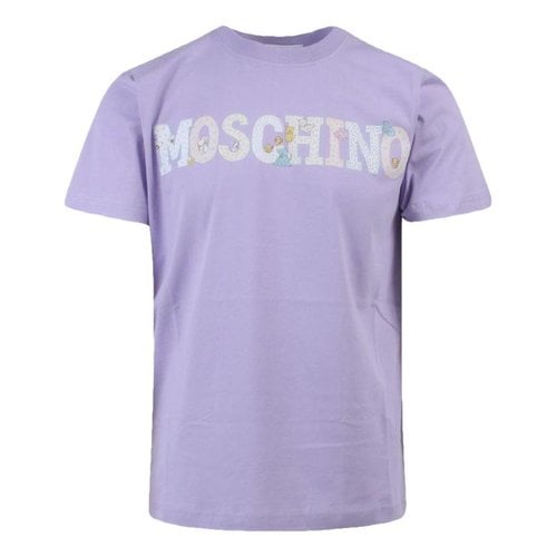 Pre-owned Moschino T-shirt In Purple