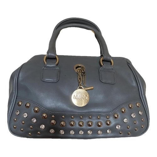 Pre-owned Blumarine Vegan Leather Handbag In Grey