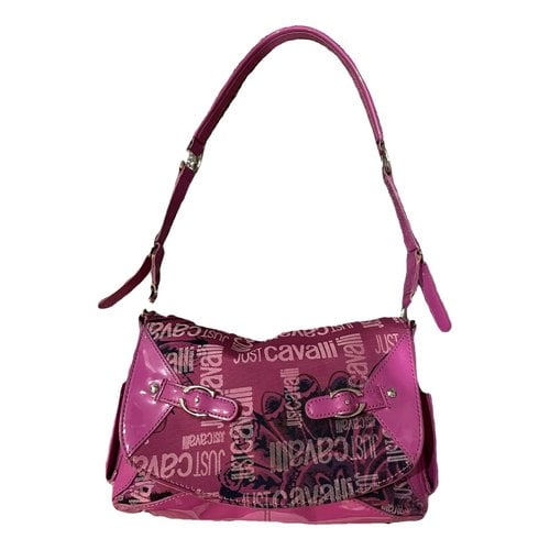 Pre-owned Just Cavalli Patent Leather Handbag In Pink