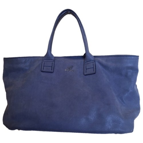 Pre-owned Hogan Leather Handbag In Blue