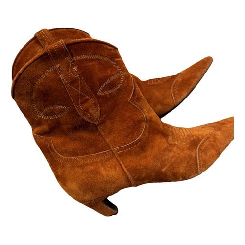 Pre-owned Khaite Boots In Brown
