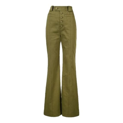 Pre-owned Proenza Schouler Large Pants In Green