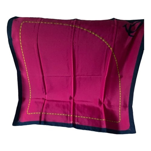 Pre-owned Cartier Silk Handkerchief In Purple