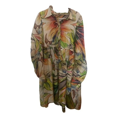 Pre-owned Munthe Silk Mid-length Dress In Multicolour