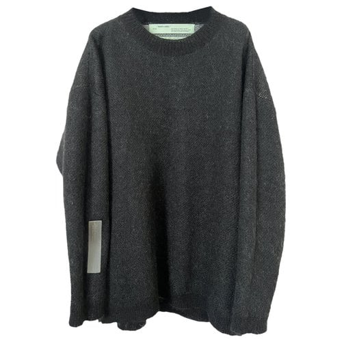 Pre-owned Off-white Wool Jumper In Black