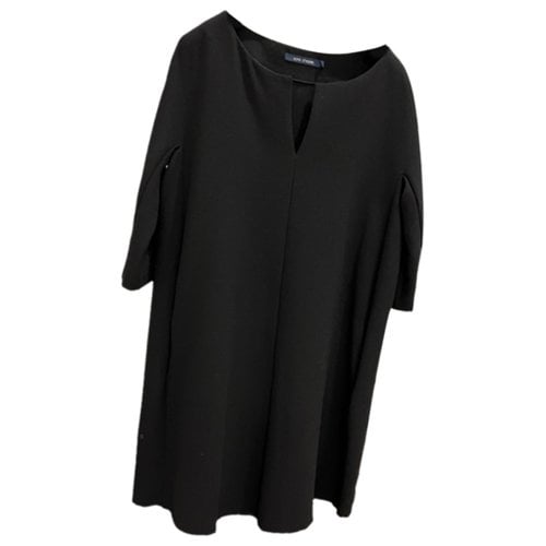Pre-owned Sofie D'hoore Wool Mid-length Dress In Black