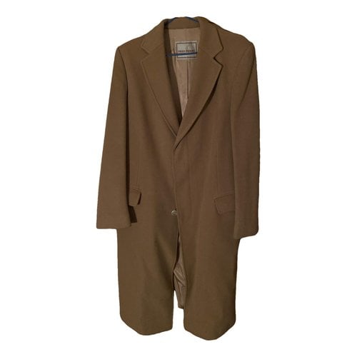 Pre-owned Fred Perry Wool Coat In Camel