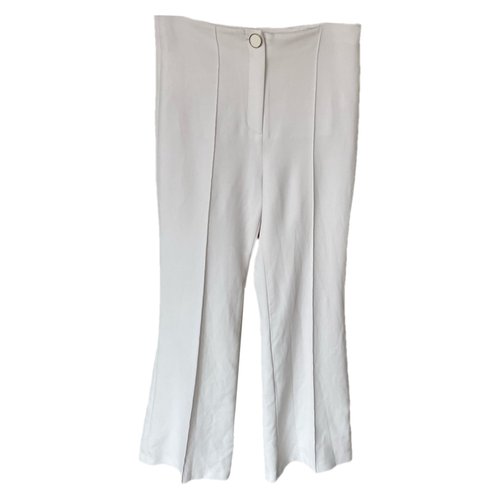 Pre-owned Veronica Beard Trousers In White