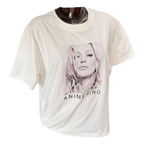 Pre-owned Anine Bing Spring Summer 2020 T-shirt In White
