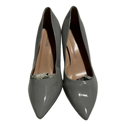 Pre-owned Pollini Leather Heels In Grey
