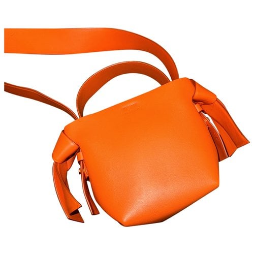 Pre-owned Acne Studios Musubi Leather Handbag In Orange