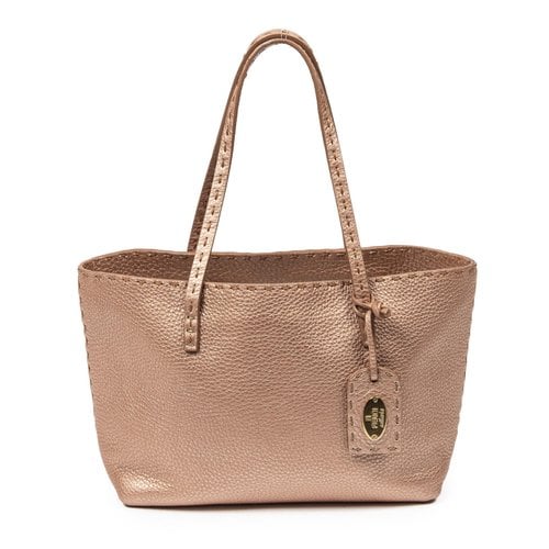 Pre-owned Fendi Leather Handbag In Pink
