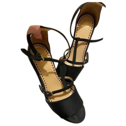 Pre-owned Moschino Cheap And Chic Leather Sandals In Black