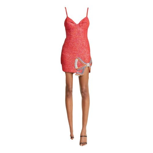 Pre-owned Area Wool Mini Dress In Red