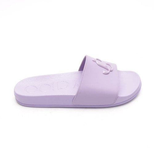 Pre-owned Jimmy Choo Cloth Sandal In Purple