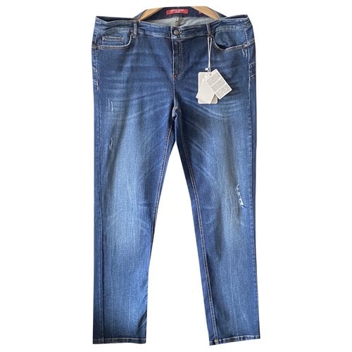 Pre-owned Marina Rinaldi Straight Jeans In Navy