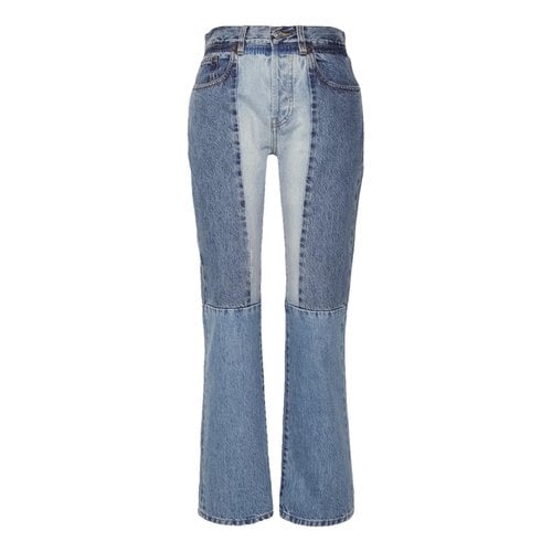 Pre-owned Victoria Beckham Straight Jeans In Blue