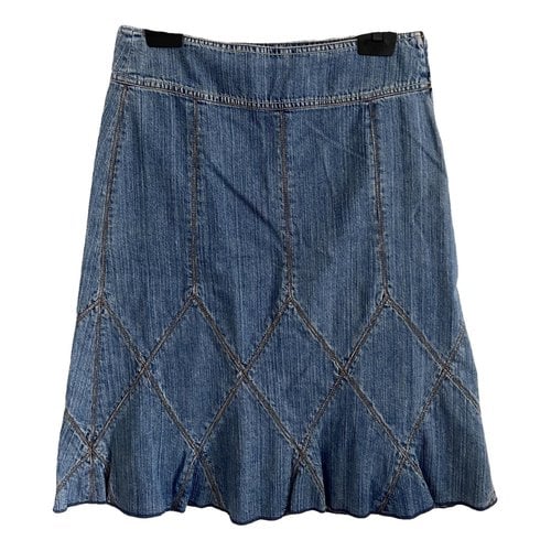 Pre-owned Dkny Mid-length Skirt In Blue