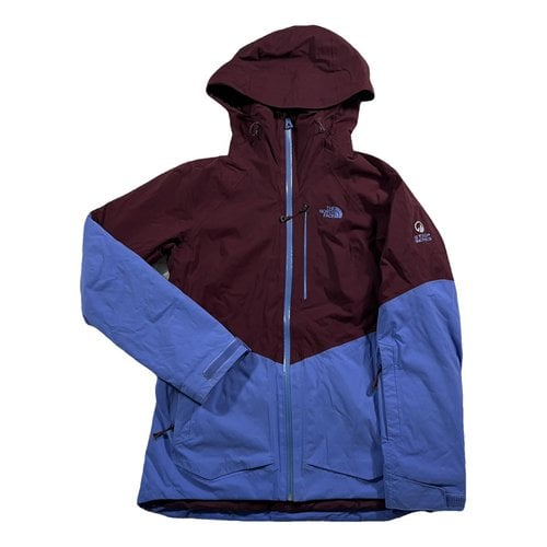 Pre-owned The North Face Trench Coat In Burgundy