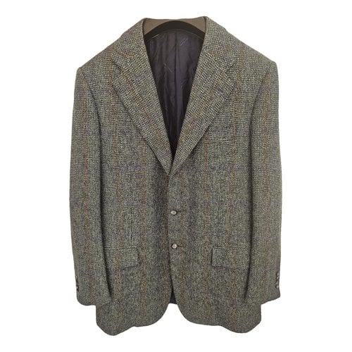 Pre-owned Kiton Cashmere Jacket In Green