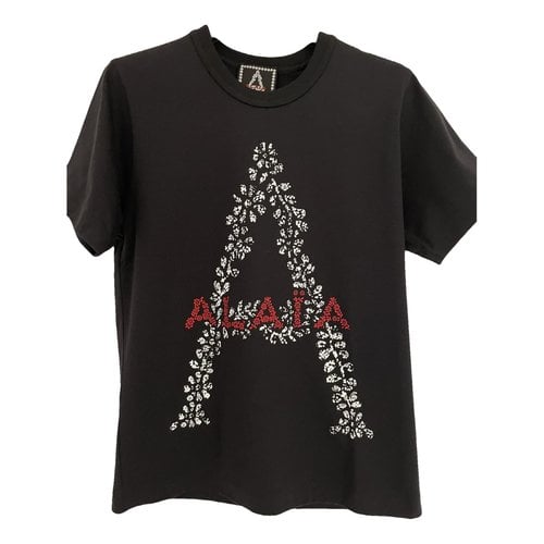Pre-owned Alaïa T-shirt In Black