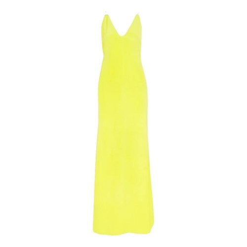 Pre-owned Emilio Pucci Silk Maxi Dress In Yellow