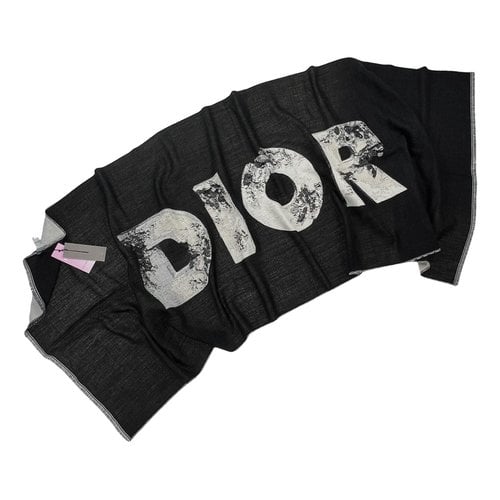 Pre-owned Dior Scarf & Pocket Square In Black