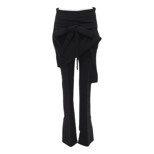 Pre-owned Maticevski Trousers In Black