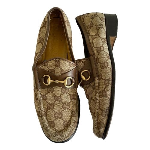 Pre-owned Gucci Jordaan Cloth Flats In Other