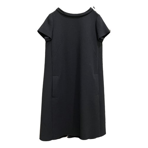 Pre-owned Sofie D'hoore Wool Mid-length Dress In Black