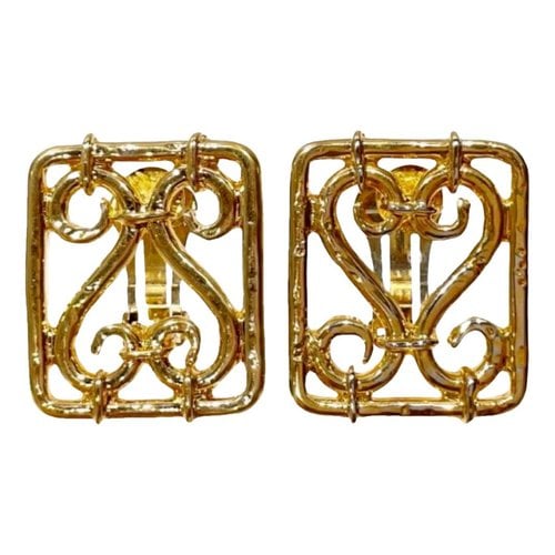 Pre-owned Celine Earrings In Gold