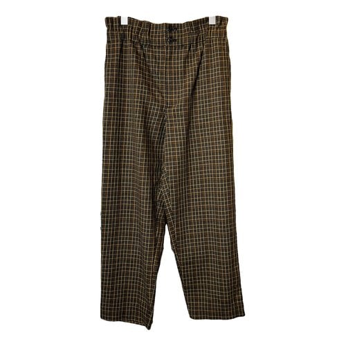 Pre-owned Madewell Trousers In Brown