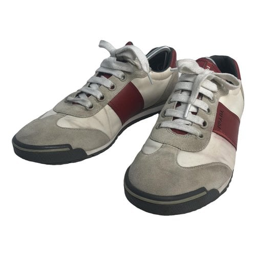 Pre-owned Prada Cloth Low Trainers In Multicolour