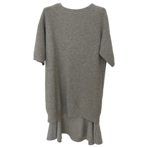 Pre-owned Brunello Cucinelli Cashmere Mid-length Dress In Grey