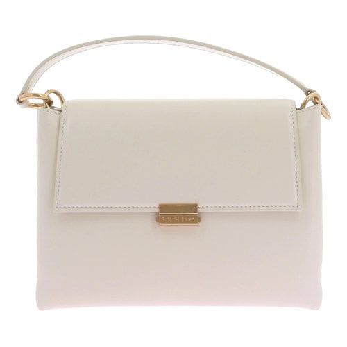 Pre-owned Bouguessa Leather Handbag In White