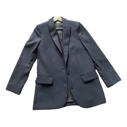 Pre-owned Zadig & Voltaire Fall Winter 2019 Blazer In Navy