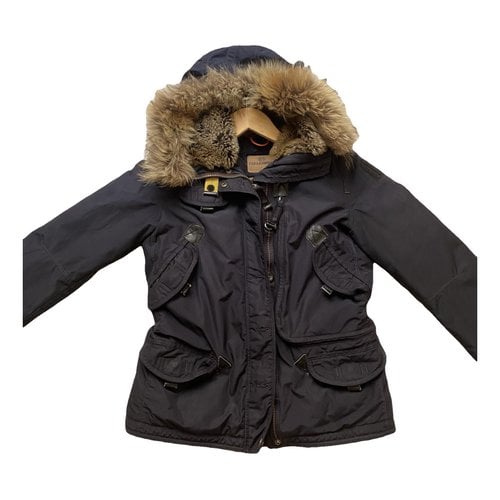 Pre-owned Parajumpers Coat In Navy