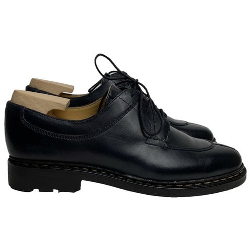 Pre-owned Heschung Leather Lace Ups In Black