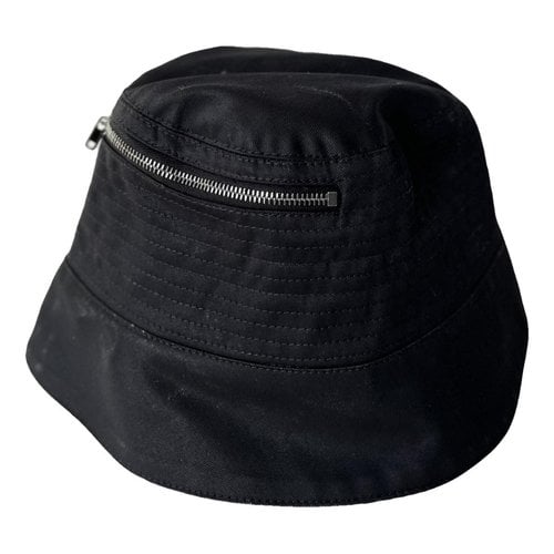 Pre-owned Rick Owens Drkshdw Cloth Hat In Black