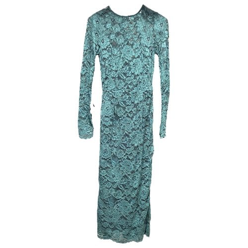 Pre-owned Elisabetta Franchi Lace Dress In Green