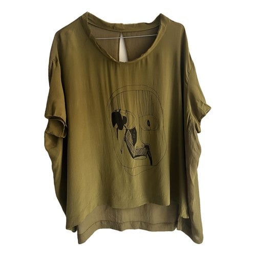 Pre-owned Acne Studios Silk Blouse In Green