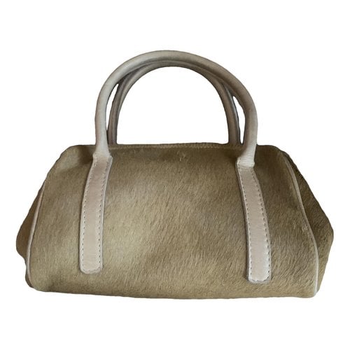 Pre-owned Caterina Lucchi Pony-style Calfskin Handbag In Camel